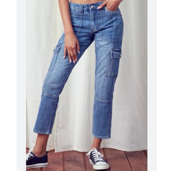 Kancan High rise cargo jeans size 11 - Picture 1 of 7